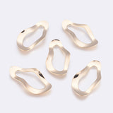 Brass Linking Rings, Long-Lasting Plated, Nickel Free, Real 18K Gold Plated, 40.5x21x1mm, Hole: 11x29.5mm, 4pcs/Set