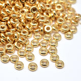 Brass Flat Round Spacer Beads, Golden, 4x1.5mm, Hole: 1.5mm, 500pc/Set