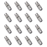 Column Brass Screw Clasps, Platinum, 11~12x4mm, Hole: 1mm, 100Sets/Pack