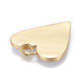 Brass Enamel Pendants, Real 18K Gold Plated, Long-Lasting Plated, Heart, White, 27x22x2mm, Hole: 3mm, jump rings: 5x1mm, 5pc/Set