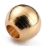 Brass Spacer Beads, Long-Lasting Plated, Round, Real 24K Gold Plated, 2.3x2mm, Hole: 1mm, 200pc/Set