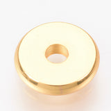 Brass Spacer Beads, Disc, Real 18K Gold Plated, 6x1.2mm, Hole: 1.8mm, 200pc/Set