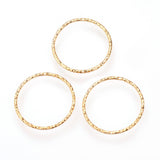 Brass Linking Rings, Soldered, Nickel Free, Real 18K Gold Plated, 18x1mm, Inner Diameter: 16mm, 100pc/Set