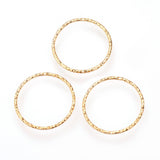 Brass Linking Rings, Soldered, Nickel Free, Real 18K Gold Plated, 12x1mm, Inner Diameter: 10mm, 100pc/Set
