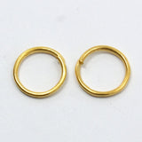 1 Box Brass Jump Rings, 4mm/5mm/6mm/7mm/8mm/10mm Jump Ring Mixed, Open Jump Rings, Golden