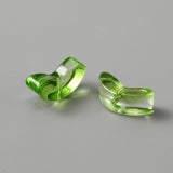 Handmade Lampwork Beads, Tulip, Green, 6.5x14x5mm, Hole: 1mm, 100pc/Set