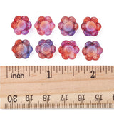 Transparent Glass Beads, Flower, Orchid, 11~12x7.5~8mm, Hole: 1.4mm, 10pc/Set