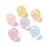 Imitation Jelly Style Acrylic Charms, Teardrop, Mixed Color, 13.5x13x13.5mm, Hole: 3mm, about 365pcs/500g, 500g/Set