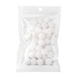 Imitation Pearl Acrylic Beads, Berry Beads, Combined Beads, Round, White, 12mm, Hole: 1mm, 40pc/Set