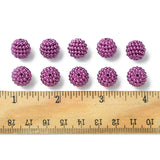 Imitation Pearl Acrylic Beads, Berry Beads, Combined Beads, Round, Purple, 12mm, Hole: 1.5mm, 40pc/Set