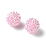 Imitation Pearl Acrylic Beads, Berry Beads, Combined Beads, Round, Pearl Pink, 12mm, Hole: 1.5mm, 40pc/Set