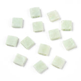 Opaque Acrylic Slide Charms, Square, Honeydew, 5.2x5.2x2mm, Hole: 0.8mm., 1000pc/Set