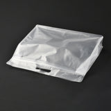 Transparent Plastic Zip Lock Bag, Plastic Stand up Pouch, Resealable Bags, with Handle, Clear, 30x35x0.08cm, 50pcs/set