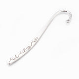 Tibetan Style Alloy Bookmarks Findings, Antique Silver, 120x22x2.5mm, Hole: 3mm, 20pcs/Set