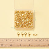 Zinc Alloy Lobster Claw Clasps, Golden, 12x6mm, Hole: 1.2mm, 100pcs/Box