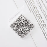 Zinc Alloy Lobster Claw Clasps, Platinum, 12x6mm, Hole: 1.2mm, 100pcs/Box