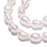 Natural Cultured Freshwater Pearl Beads Strands, Baroque Keshi Pearl Rice Beads, Seashell Color, 3~5x3~3.5mm, Hole: 0.7~0.8mm, about 38~39pcs/strand, 7.09 inch(18cm), 2Strand/Set