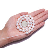 Natural Cultured Freshwater Pearl Beads Strands, Rice, Seashell Color, 10~11.5x8~9mm, Hole: 0.7mm, about 32~33pcs/strand, 13.90 inch~14.37 inch(35.3~36.5cm), 2Strand/Set