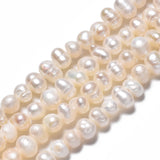 Natural Cultured Freshwater Pearl Beads Strands, Potato, Seashell Color, 3.5~5x4.5~6x4~5mm, Hole: 0.7mm, about 70~76pcs/strand, 13.70 inch~13.98 inch(34.8cm~35.5cm), 2Strand/Set