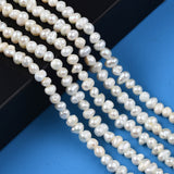 Natural Cultured Freshwater Pearl Beads Strands, Potato, Seashell Color, 3.5~5x4.5~6x4~5mm, Hole: 0.7mm, about 70~76pcs/strand, 13.70 inch~13.98 inch(34.8cm~35.5cm), 2Strand/Set