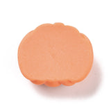 Pumpkin Opaque Resin Cabochons, for Halloween, Orange, 18x20x8mm, 50pc/Set