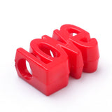 Opaque Acrylic European Beads, Large Hole, Word Love, Mixed Color, 16.5x11.5x7mm, Hole: 5mm, about 600pcs/500g