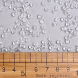 Glass Seed Beads, Transparent, Round, White, 6/0, 4mm, Hole: 1.5mm, about 4500 beads/pound