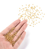 8/0 Glass Seed Beads, Silver Lined Round Hole, Round, Pale Goldenrod, 3mm, Hole: 1mm, about 10000 beads/pound