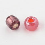 6/0 Glass Seed Beads, Silver Lined Round Hole, Round, Mixed Color, 4mm, Hole: 1.5mm, about 6639 pcs/pound