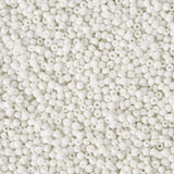 Glass Seed Beads, Opaque Colours Seed, Small Craft Beads for DIY Jewelry Making, Round, White, 2mm, Hole:1mm, about 30000pcs/pound