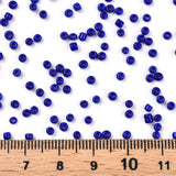 Glass Seed Beads, Opaque Colours Seed, Small Craft Beads for DIY Jewelry Making, Round, Blue, 2mm, Hole:1mm, about 30000pcs/pound