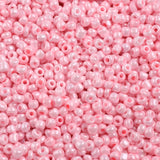 Glass Seed Beads, Baking Paint Seed, Small Craft Beads for DIY Jewelry Making, Round, Pink, 3mm, Hole:1mm, about 10000pcs/pound