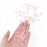 Glass Seed Beads, Baking Paint Seed, Small Craft Beads for DIY Jewelry Making, Round, Pink, 3mm, Hole:1mm, about 10000pcs/pound