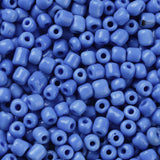 Glass Seed Beads, Opaque Colours Seed, Small Craft Beads for DIY Jewelry Making, Round, Cornflower Blue, 4mm, Hole:1.5mm, about 4500pcs/pound