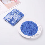 Glass Seed Beads, Opaque Colours Seed, Small Craft Beads for DIY Jewelry Making, Round, Cornflower Blue, 4mm, Hole:1.5mm, about 4500pcs/pound