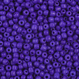 Glass Seed Beads, Opaque Colours Seed, Small Craft Beads for DIY Jewelry Making, Round, Blue, 4mm, Hole:1.5mm, about 4500pcs/pound