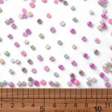 Glass Seed Beads, Ceylon, Round, Mixed Color, 4mm, Hole: 1.5mm, about 4500pcs/pound