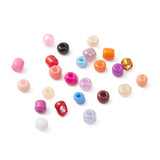 6408Pcs 24 Style 8/0 Glass Seed Beads, Opaque & Baking Paint, Round, Mixed Color, 2.5~3.5x2~3mm, Hole: 0.8~1.2mm, about 267Pcs/style