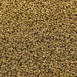 TOHO Round Seed Beads, Japanese Seed Beads, (557) Gold Metallic, 15/0, 1.5mm, Hole: 0.7mm, about 3000pcs/bottle, 10g/bottle