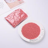 Baking Paint Glass Seed Beads, Light Coral, 8/0, 3mm, Hole: 1mm, about 10000pcs/bag