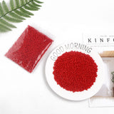 Baking Paint Glass Seed Beads, Red, 6/0, 4~5x3~4mm, Hole: 1~2mm, about 4500pcs/bag