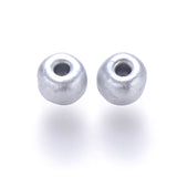 12/0 Baking Paint Glass Round Seed Beads, Silver, 1.5~2x1.5mm, Hole: 0.5~1mm, about 30000pcs/pound