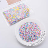 6/0 Glass Seed Beads, Macaron Color, Round Hole, Round, Mixed Color, 4~4.5x3mm, Hole: 1~1.2mm, about 4500pcs/bag, about 450g/bag.