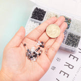 1 Box 6/0 Glass Seed Beads Round  Loose Spacer Beads, Mixed Color, 4mm, Hole: 1mm, about 1900pcs/box