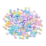 180G 12 Colors 13/0 Glass Seed Beads, Macaron Color, Round Hole, Round, Mixed Color, 2~2.3x1.5mm, Hole: 0.8mm, about 15g/color