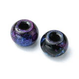 6/0 Opaque Glass Seed Beads, Round Hole, Rondelle, Black, 4~4.5x3~4mm, Hole: 0.8~1.5mm, 10g/box