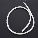 Natural Freshwater Shell Beads Strands, Column, Seashell Color, 4x3mm, Hole: 0.8mm, about 126~132pcs/strand, 14.57 inch~15.75 inch(37~39.2cm), 5Strand/Set