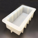 10 Set DIY Soap Making Silicone Molds, Resin Casting Molds, Clay Craft Mold Tools, Rectangle, White, 242x127x67mm