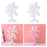 Tree of Life Jwewelry Display Stands Silicone Molds, for UV Resin, Epoxy Resin , White, 241x161x6mm & 64x98x6mm, 2pcs/set