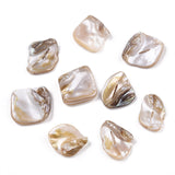 Freshwater Shell Beads, Chip, Light Khaki, 18~22x15~21x7.5~10mm, Hole: 0.8mm